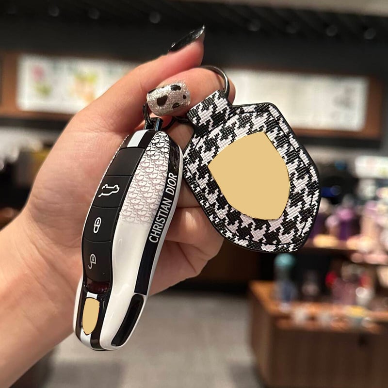 Кейс за ключове Porsche за Cayenne, Macan, Panamera, 911 и Taycan — ABS материал, прост стил