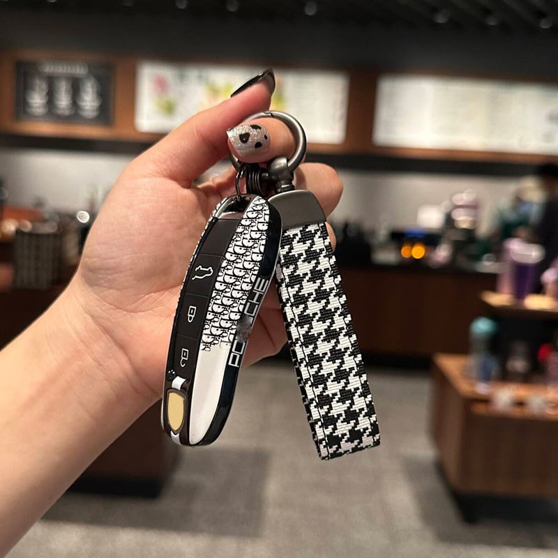 Кейс за ключове Porsche за Cayenne, Macan, Panamera, 911 и Taycan — ABS материал, прост стил