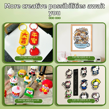 DIY Perler helmeste komplekt – käsitsi valmistatud 3D pusle, mis leevendab igavust; arendab mõtlemist, käe-silma koordinatsiooni ja meeleliste võimete arengut