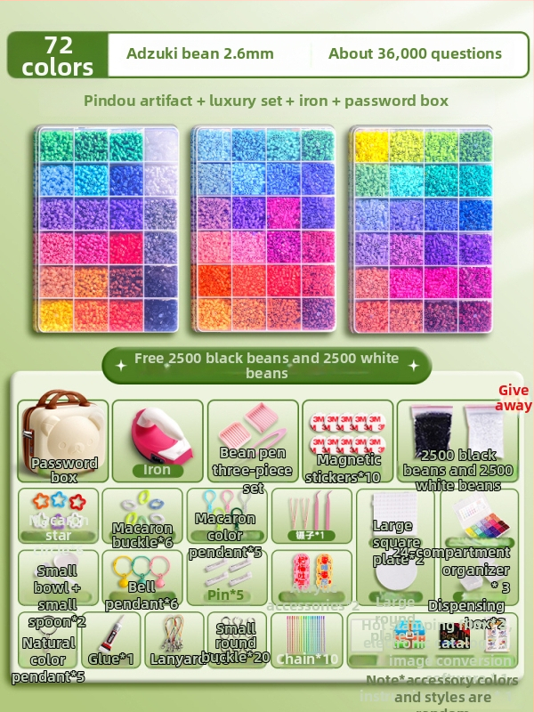 DIY Perler helmeste komplekt – käsitsi valmistatud 3D pusle, mis leevendab igavust; arendab mõtlemist, käe-silma koordinatsiooni ja meeleliste võimete arengut