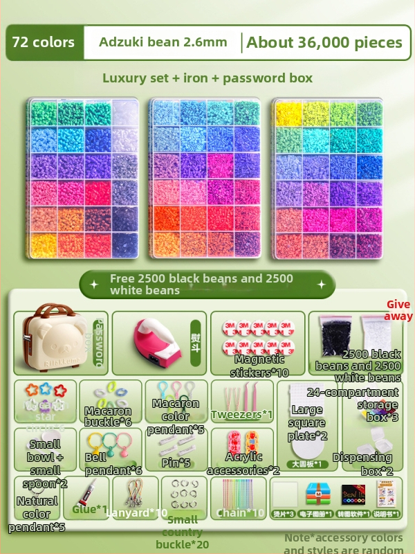 DIY pērļu komplekts 3D puzlei ar demontēšanas un salikšanas darbstaciju – Materiāls 3283617; vecums 14+; veicina intelektuālo attīstību un roku-ocu koordināciju