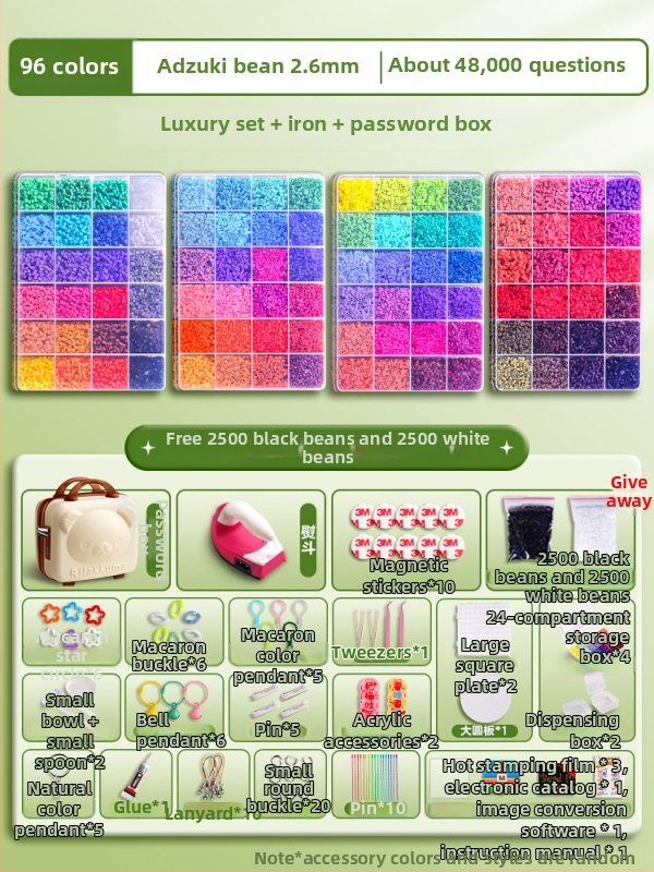 DIY pērļu komplekts 3D puzlei ar demontēšanas un salikšanas darbstaciju – Materiāls 3283617; vecums 14+; veicina intelektuālo attīstību un roku-ocu koordināciju