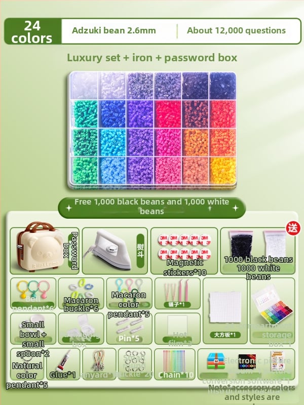 DIY pērļu komplekts 3D puzlei ar demontēšanas un salikšanas darbstaciju – Materiāls 3283617; vecums 14+; veicina intelektuālo attīstību un roku-ocu koordināciju