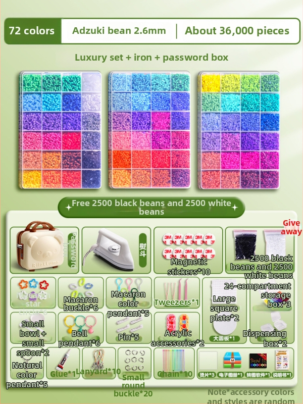 DIY pērļu komplekts 3D puzlei ar demontēšanas un salikšanas darbstaciju – Materiāls 3283617; vecums 14+; veicina intelektuālo attīstību un roku-ocu koordināciju