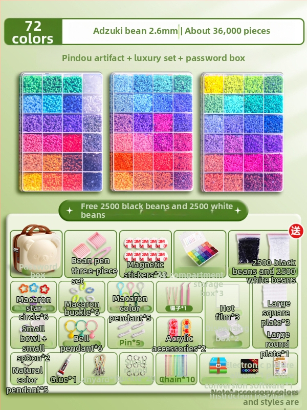 Bead mosaic DIY komplekt lahti- ja kokkupanemislauaga, kaasas videojuhend, materjali kood 3283617, vanus 14+