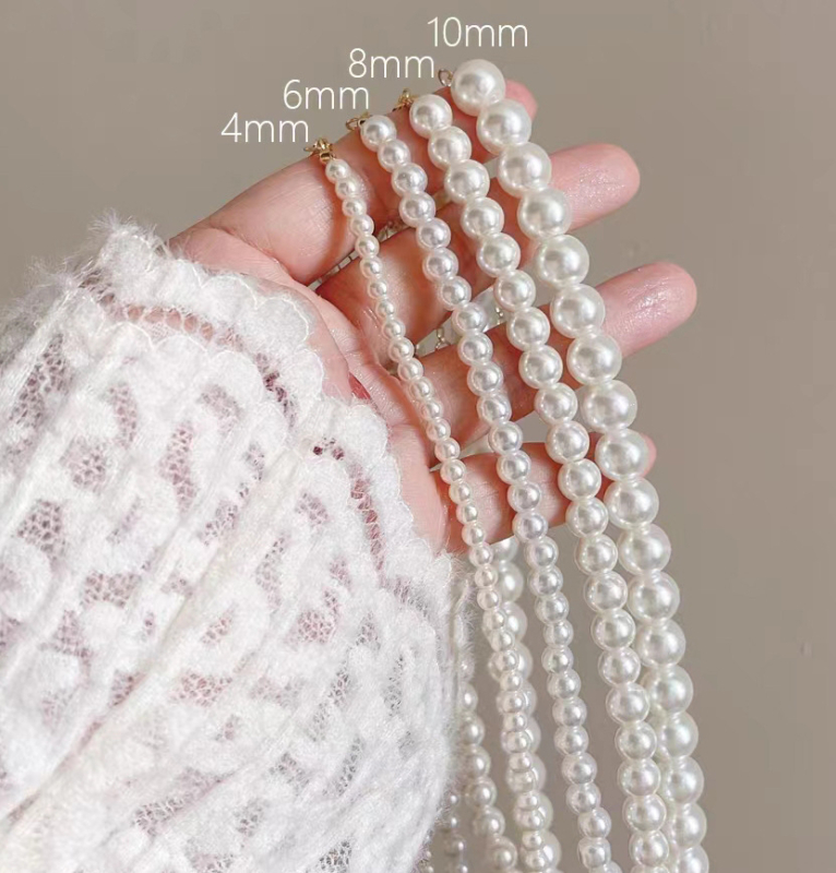 Colier din argint 925 cu lanț de perle și închidere Ingot, lucrat manual, design geometric, lux discret