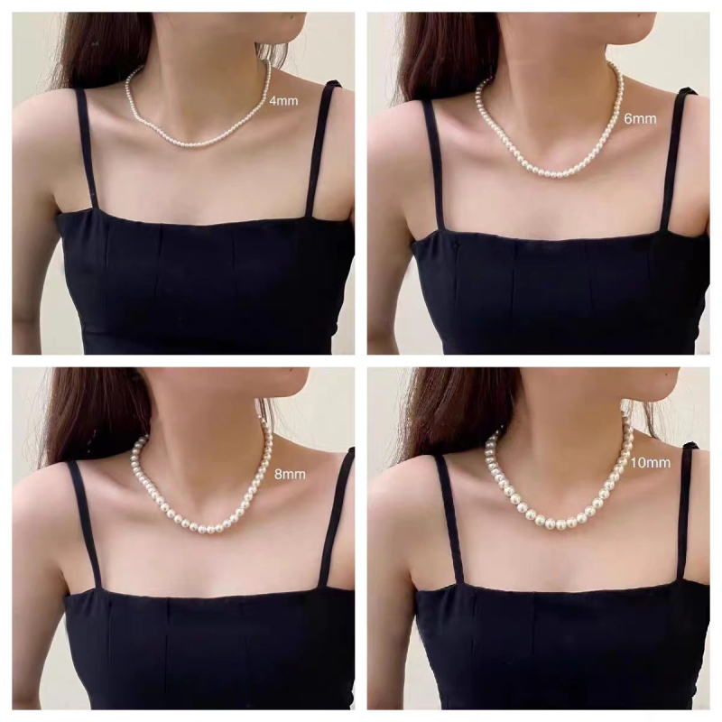 Colier din argint 925 cu lanț de perle și închidere Ingot, lucrat manual, design geometric, lux discret