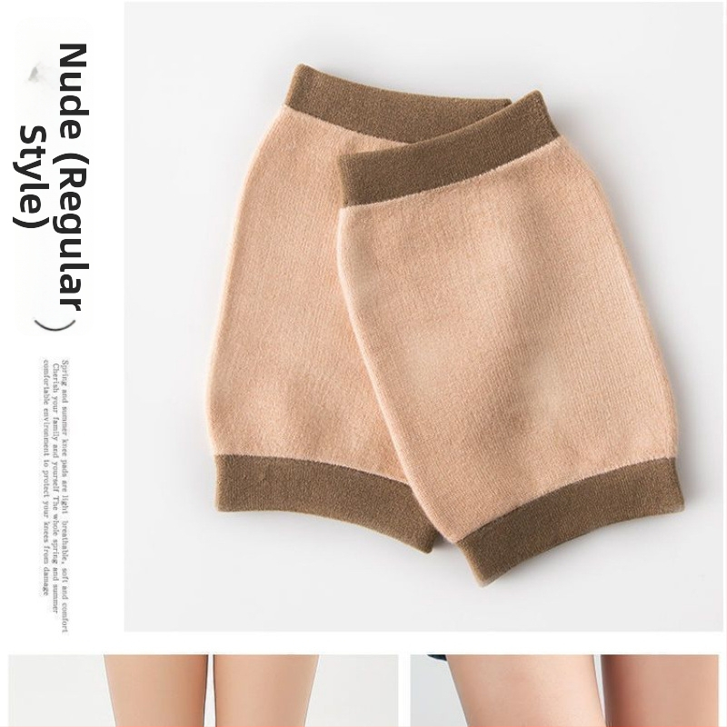 Памучни коленни протектори със спандекс, антихлъзгащи за възрастни, леки и топли