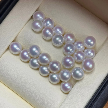 Saint Grace Jewelry Looduslikud mageveepärlid – täiuslikult ümarad, vabalt paigutatud pärlid DIY käevõru ja kaelakee materjaliks