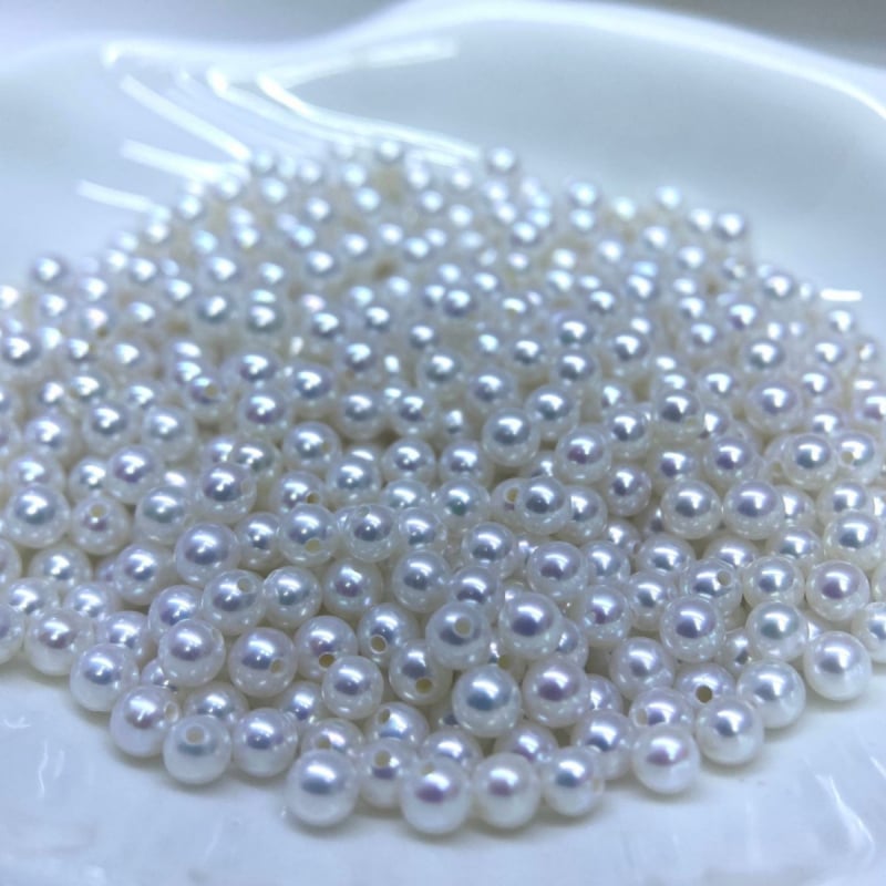 Saint Grace Jewelry Looduslikud mageveepärlid – täiuslikult ümarad, vabalt paigutatud pärlid DIY käevõru ja kaelakee materjaliks