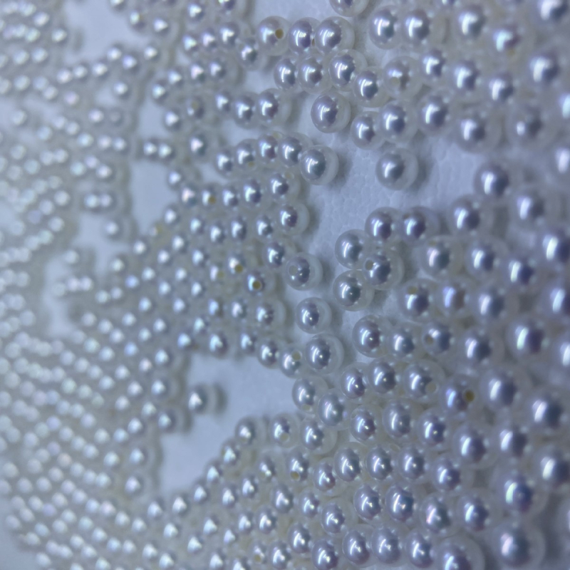 Saint Grace Jewelry Looduslikud mageveepärlid – täiuslikult ümarad, vabalt paigutatud pärlid DIY käevõru ja kaelakee materjaliks