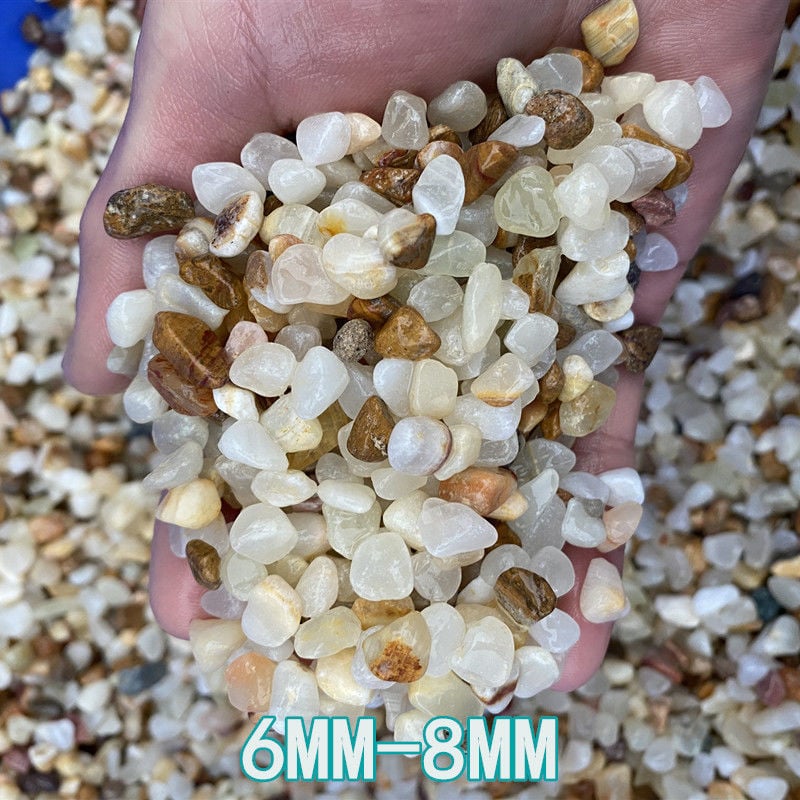 Természetes jade köves akvárium aljzat dekoráció – 0.5 kg, alkalmas sukkulentákhoz és kis terráriumokhoz