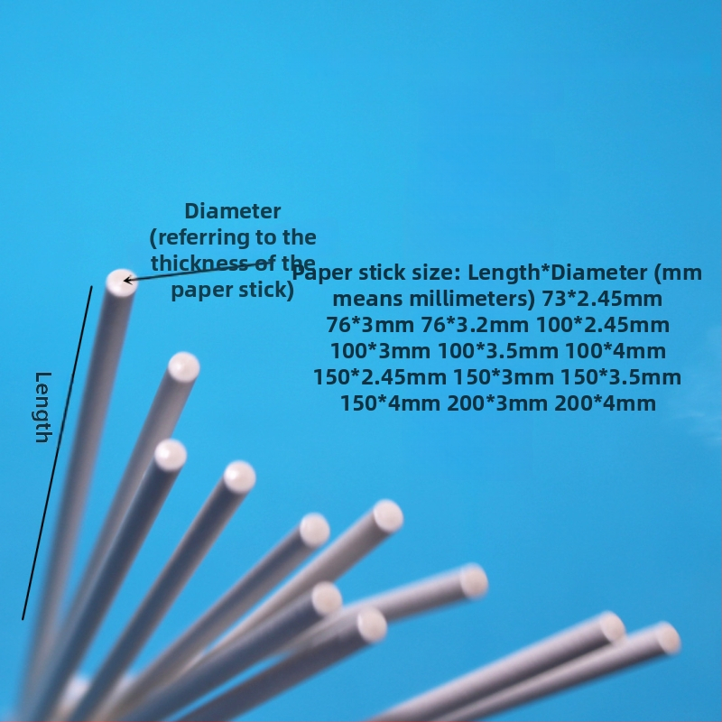 Paberist lollypop-tikkud – ümarad, 100 tk, bränd Full