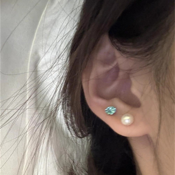 How Sweet geometrijski naušnice od titan čelika sa Seiko završnom obradom, proljeće 2025