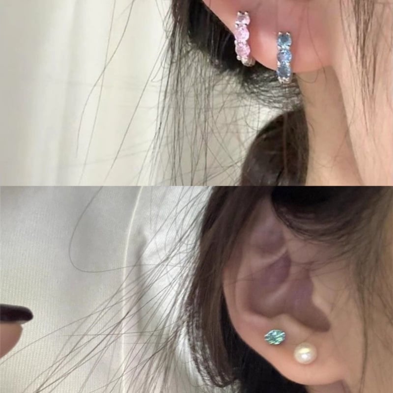 How Sweet geometrijski naušnice od titan čelika sa Seiko završnom obradom, proljeće 2025