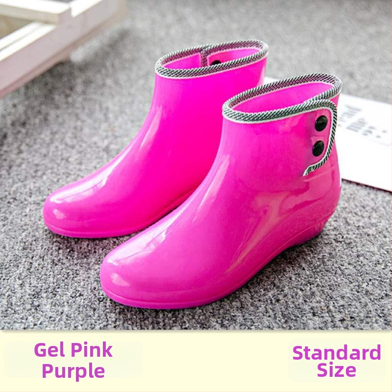 Sieviešu PVC lietus zābaki, īss augstums, ūdensnecaurlaidīgi, neslīdoši, ar flīsa iekšpusi
