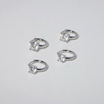 Ženske naušnice – 925 srebro, U-oblik geometrijski oblik, jednostavan stil, kod proizvoda A616