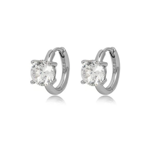 Ženske naušnice – 925 srebro, U-oblik geometrijski oblik, jednostavan stil, kod proizvoda A616