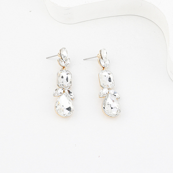 Vinnie fülbevalók — csepp alakú geometriás dizájn, cink ötvözetből, nőknek