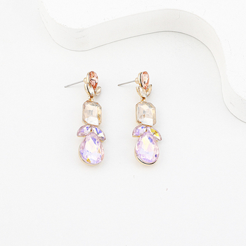 Vinnie fülbevalók — csepp alakú geometriás dizájn, cink ötvözetből, nőknek