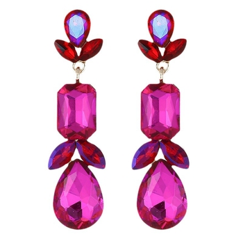 Vinnie fülbevalók — csepp alakú geometriás dizájn, cink ötvözetből, nőknek