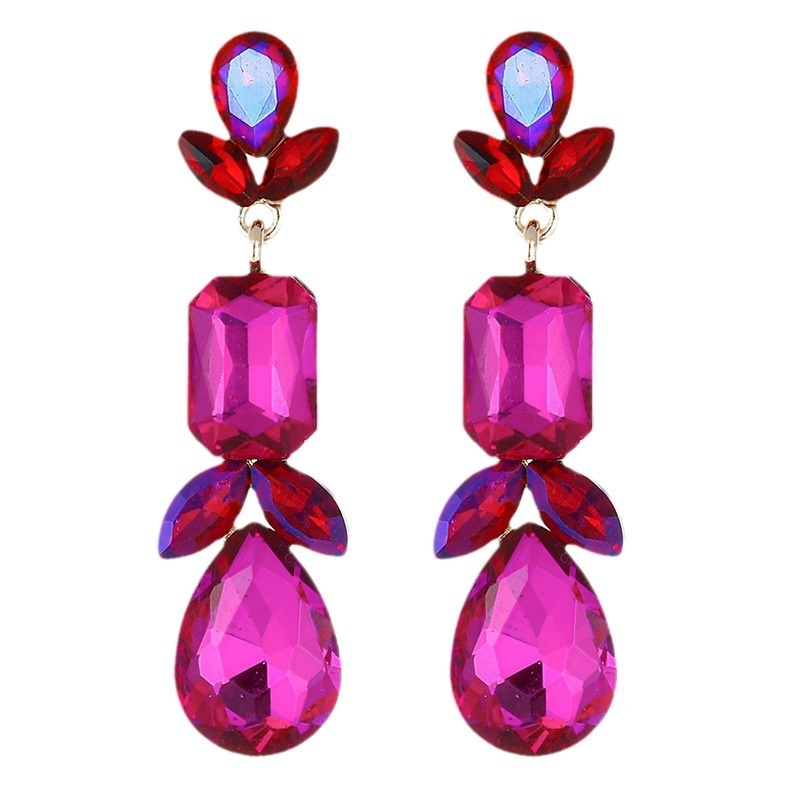 Vinnie fülbevalók — csepp alakú geometriás dizájn, cink ötvözetből, nőknek