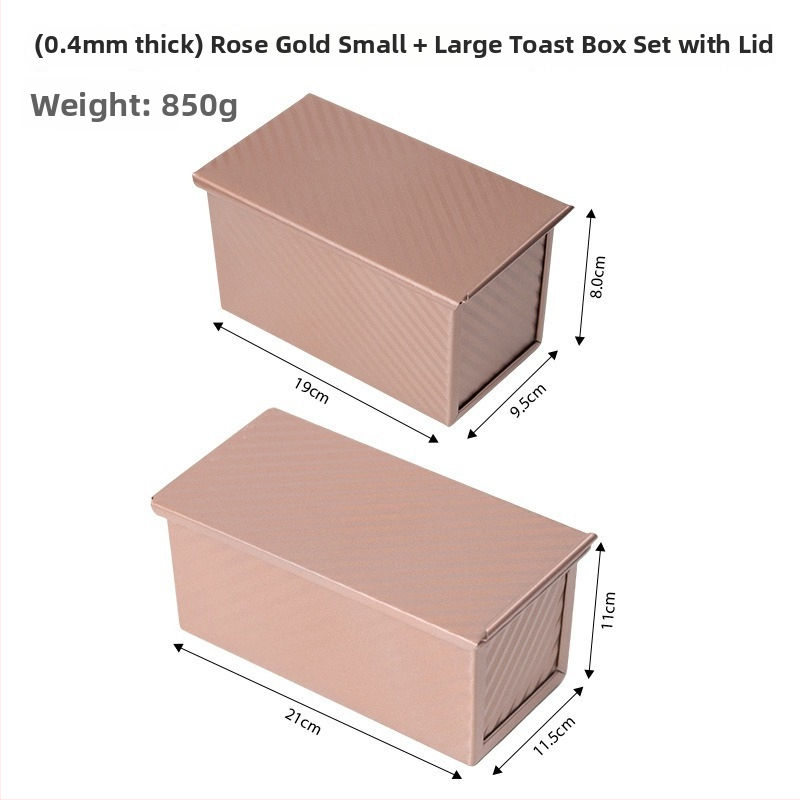 Duonos ir pyragų forma su dangteliu – anglies plienas, banguotas paviršius, reguliarus daugianario formos
