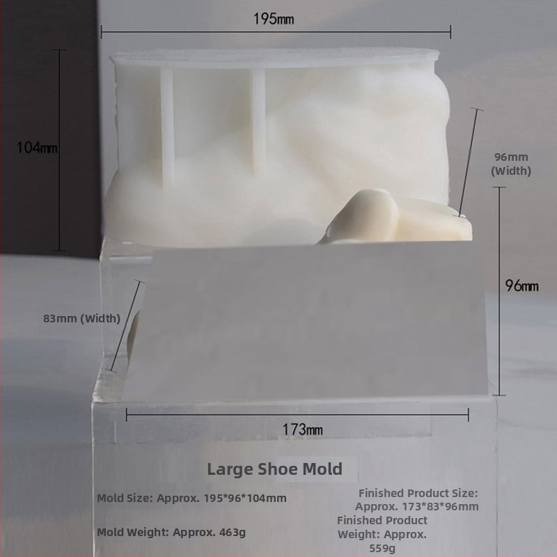 Xinqi Silikono formos batams – netipinė forma; Silikonas; tinka žvakioms, gipsiui, dervai, epoksidui ir rankų darbo muilui