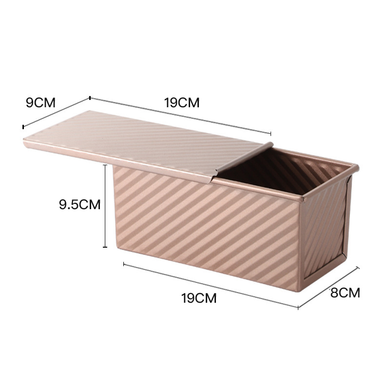 Duonos kepimo forma su dangteliu iš anglies plieno, bangų paviršiaus, reguliarus daugiaakampis formos