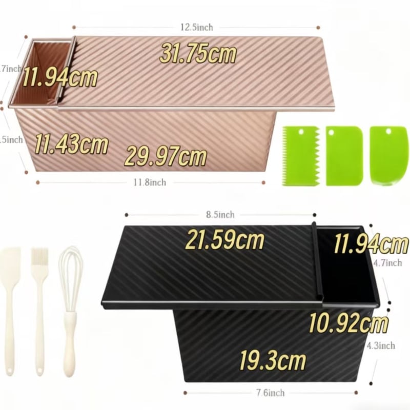 Duonos kepimo forma su dangteliu iš anglies plieno, bangų paviršiaus, reguliarus daugiaakampis formos