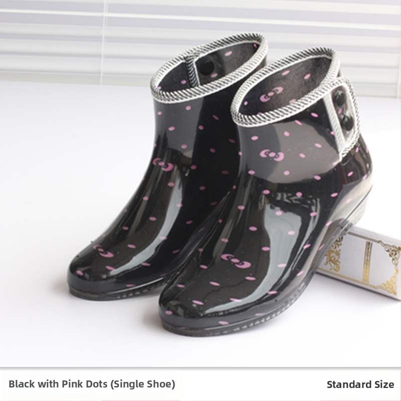 Sieviešu lietus zābaki, PVC augšējā daļa, zems garums, parasts biezums, modelis 1000262986