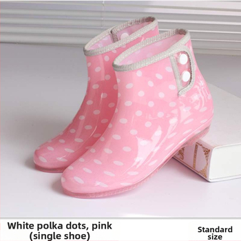 Sieviešu lietus zābaki, PVC augšējā daļa, ūdensdroši, ar fleece iekšpusi, pretslīdoša zole, īss augstums