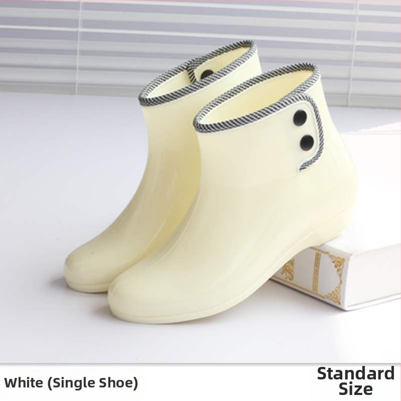 Sieviešu lietus zābaki, PVC augšējā daļa, ūdensdroši, ar fleece iekšpusi, pretslīdoša zole, īss augstums