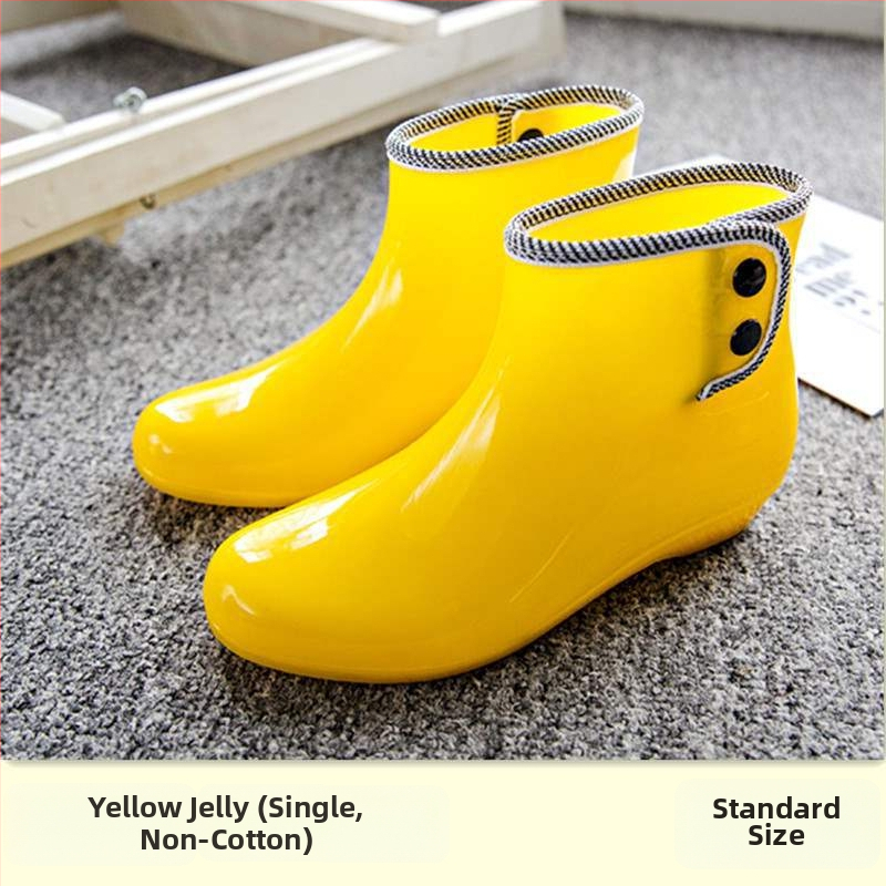 Sieviešu lietus zābaki, PVC augšējā daļa, ūdensdroši, ar fleece iekšpusi, pretslīdoša zole, īss augstums