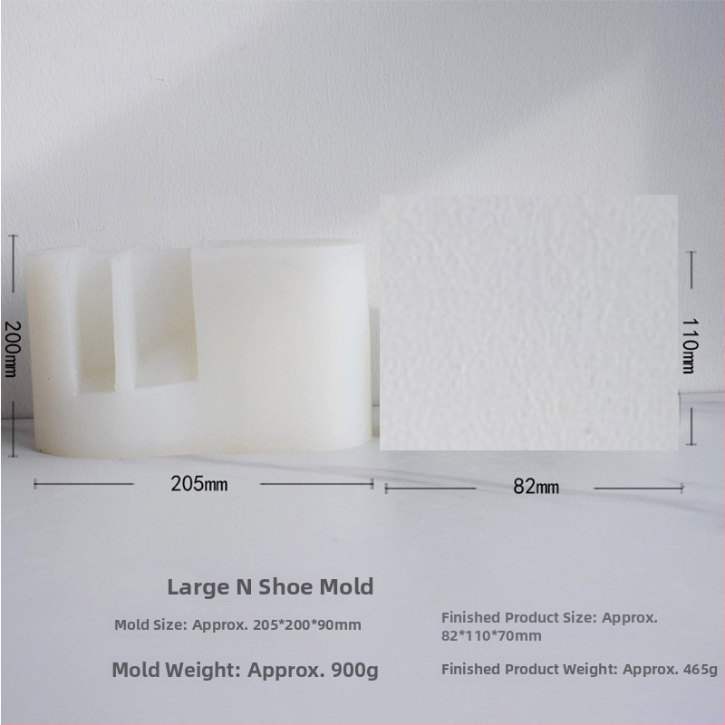 Xinqi silikono batų formos žvakių, gipso, resinų ir rankų darbo muilams — nestandartiniai kontūrai