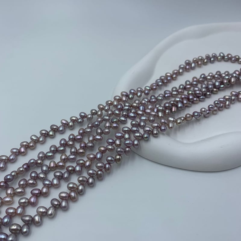 Пресноводни перли – необработени перли за DIY бижута, дупки по ръба с модел 3-7 дупки, свободни перли, лято 2024