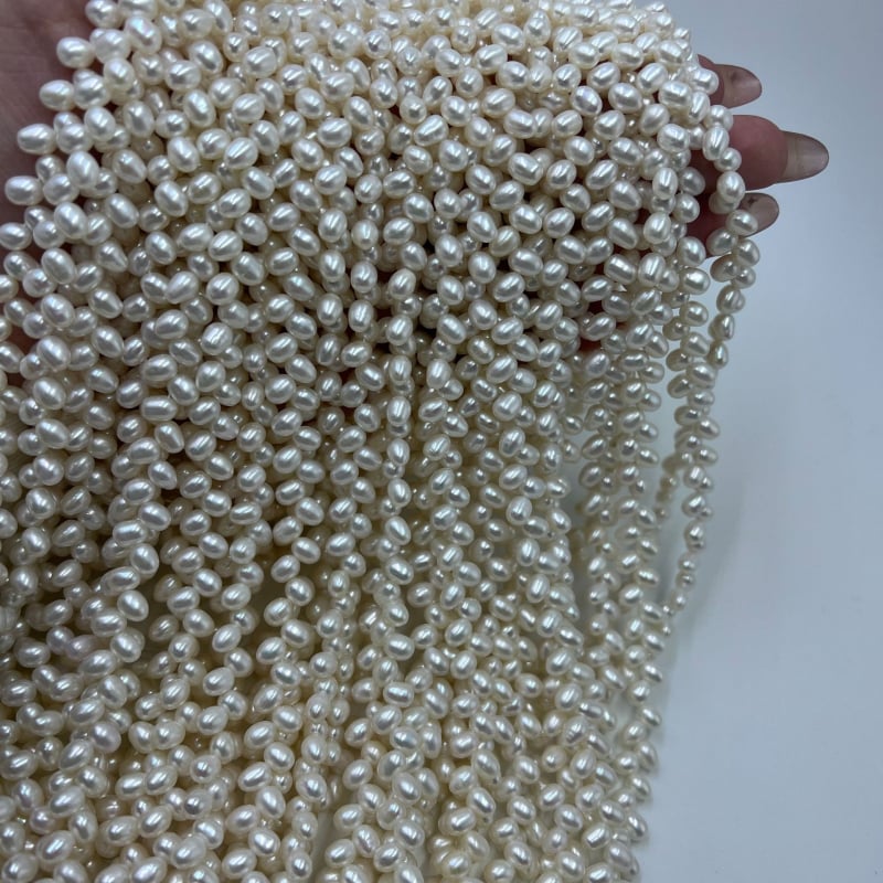 Пресноводни перли – необработени перли за DIY бижута, дупки по ръба с модел 3-7 дупки, свободни перли, лято 2024