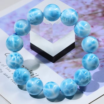 Narukvica od Larimara s morskim uzorkom, ručna izrada, unisex, književno retro stil