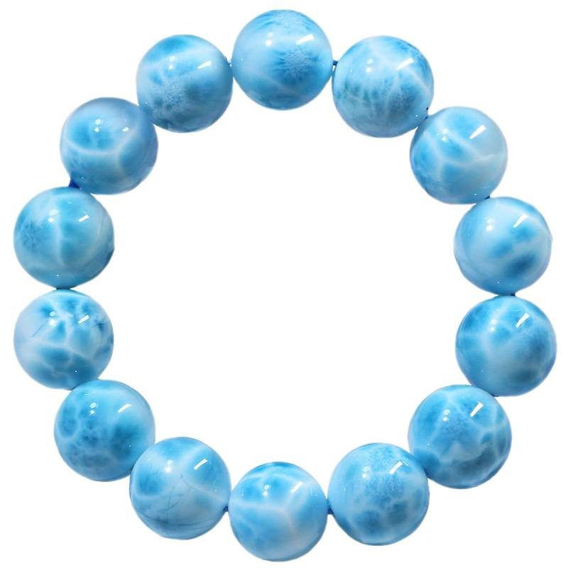 Narukvica od Larimara s morskim uzorkom, ručna izrada, unisex, književno retro stil