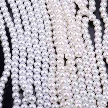 ABS plastične perle – imitacija bisera, visok sjaj, labave plastične perle za DIY nakit i modne dodatke za odjeću