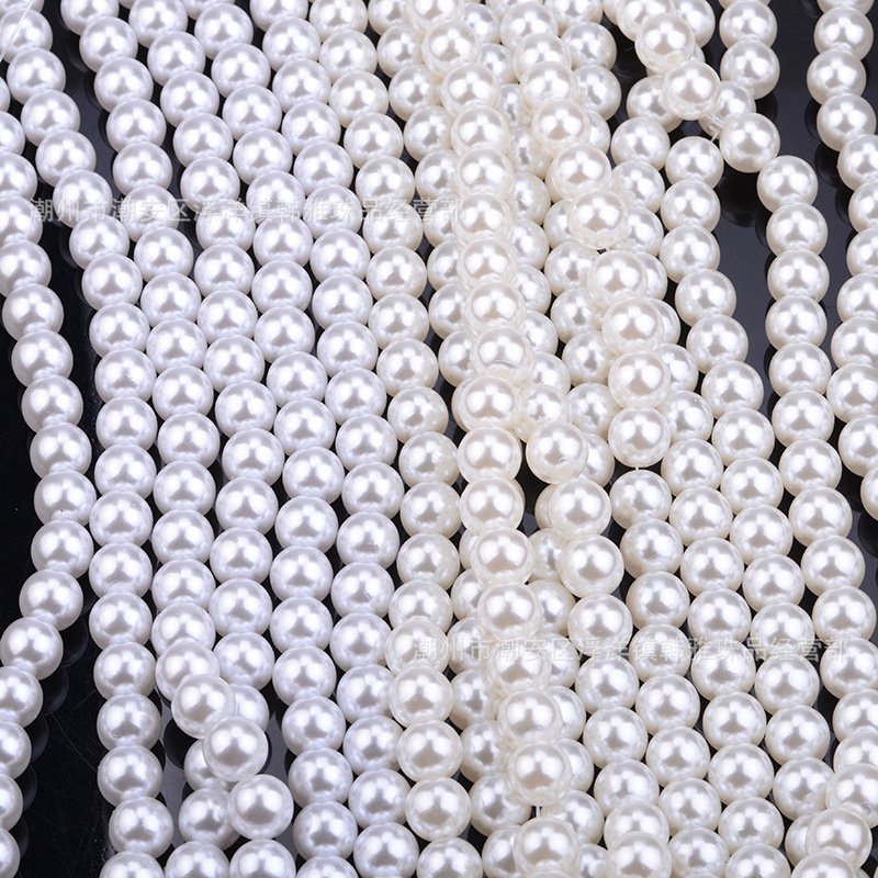 ABS plastične perle – imitacija bisera, visok sjaj, labave plastične perle za DIY nakit i modne dodatke za odjeću