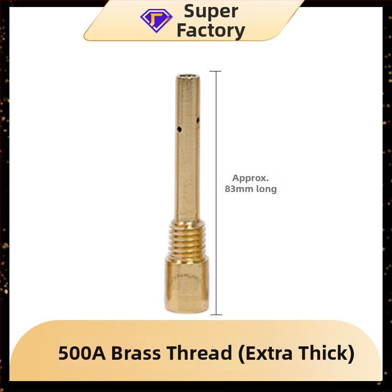 Yi Xing Yi gāzes metināšanas savienojuma stienis, 200A/350A/500A, iekšējā un ārējā vītnes, misiņa un vara konstrukcija, metināšanas piederumi
