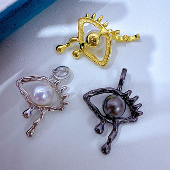 Κολιέ με μενταγιόν από μαργαριτάρι γλυκού νερού, ασήμι 925, τέλεια σφαίρα, καμπύλη ανάγλυφη διακόσμηση, κατάλληλο για καθημερινή χρήση και ειδικές περιστάσεις