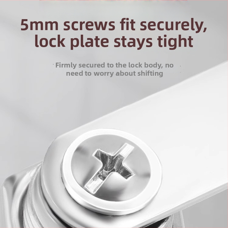 M-75 cinka sakausējuma aizslēga cilindrs failu skapjiem, dzelzs skapjiem, skapju durvīm, griežamai mēlītei aizslēgšanai, skapjiem un pasta kastēm — moderns minimālisms