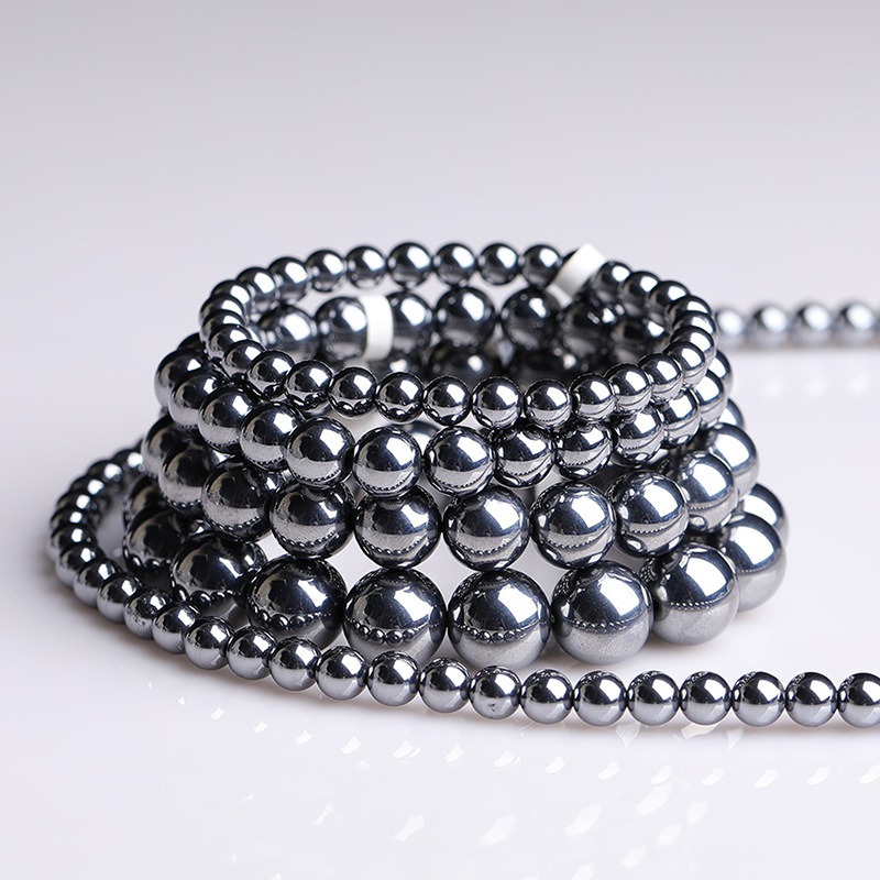 Terahertz rokassprādze ar 128 fasetētām apaļām pērlītēm no polikristāliska silīcija, universāls minimālisks dizains, pret nogurumu.