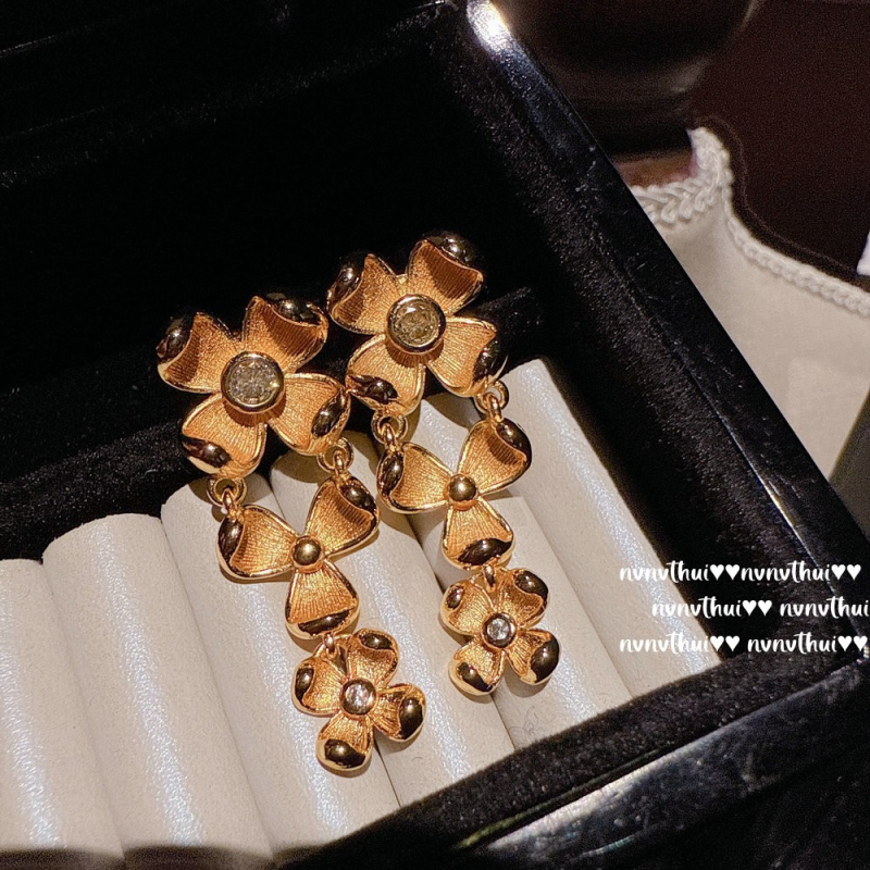 Set narukvica i prsten s Osmanthus kamenom, tretirano Zirconijem, NVNV THUI, palatni stil