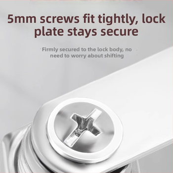 Failu skapju un glabāšanas skapja aizslēga – cinka sakausējums, modelis M-75, cilindru aizslēga ar griežamu mēli, mūsdienīgs minimālisma stils