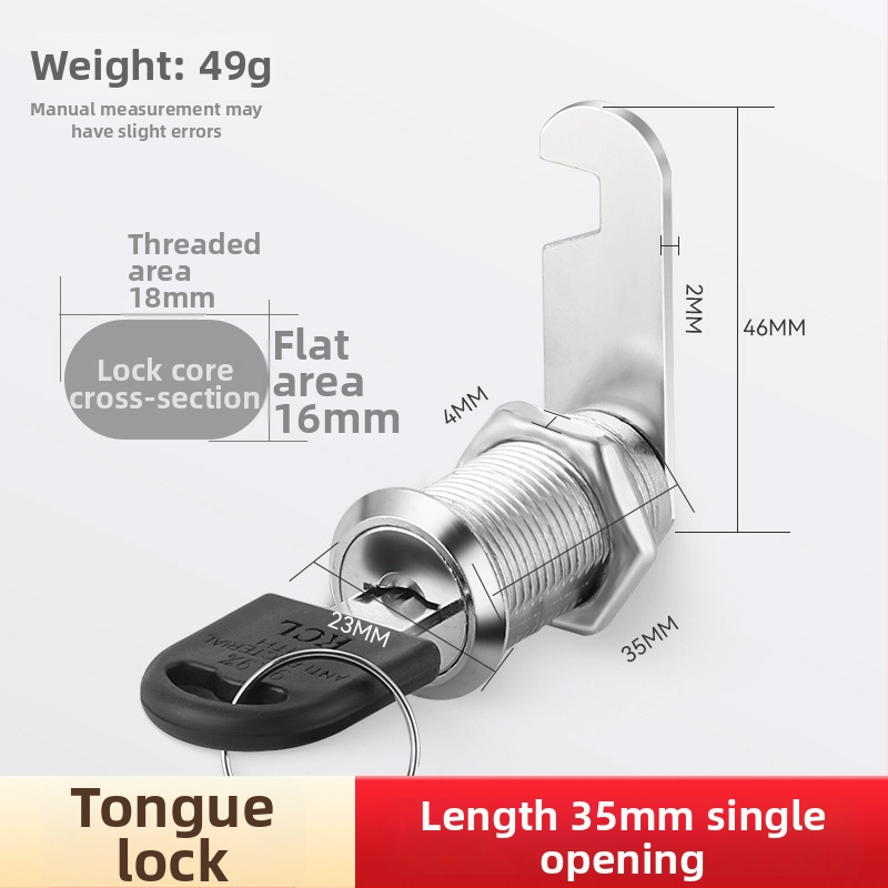M-75 Cinka sakausējuma skapis slēdzene ar cilindru un griežamu mēli
