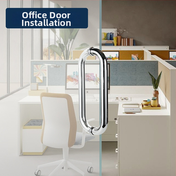 Vonios kambario rankena stiklo dušo durims – 304 nerūdijantis plienas, preciziškas poliravimas, tinka stumdomoms durims, modelis 200