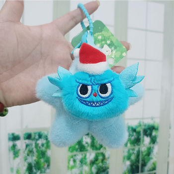 Звезден плюшен ключодържател – малък чудовище, унисекс играчка, къс плюш, пълнеж PP памук, 14+